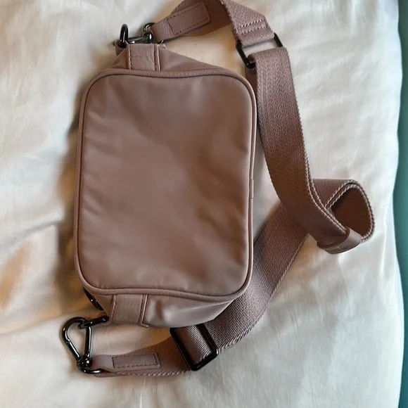 Camera bag- pink nylon and leather - Picture 5 of 5